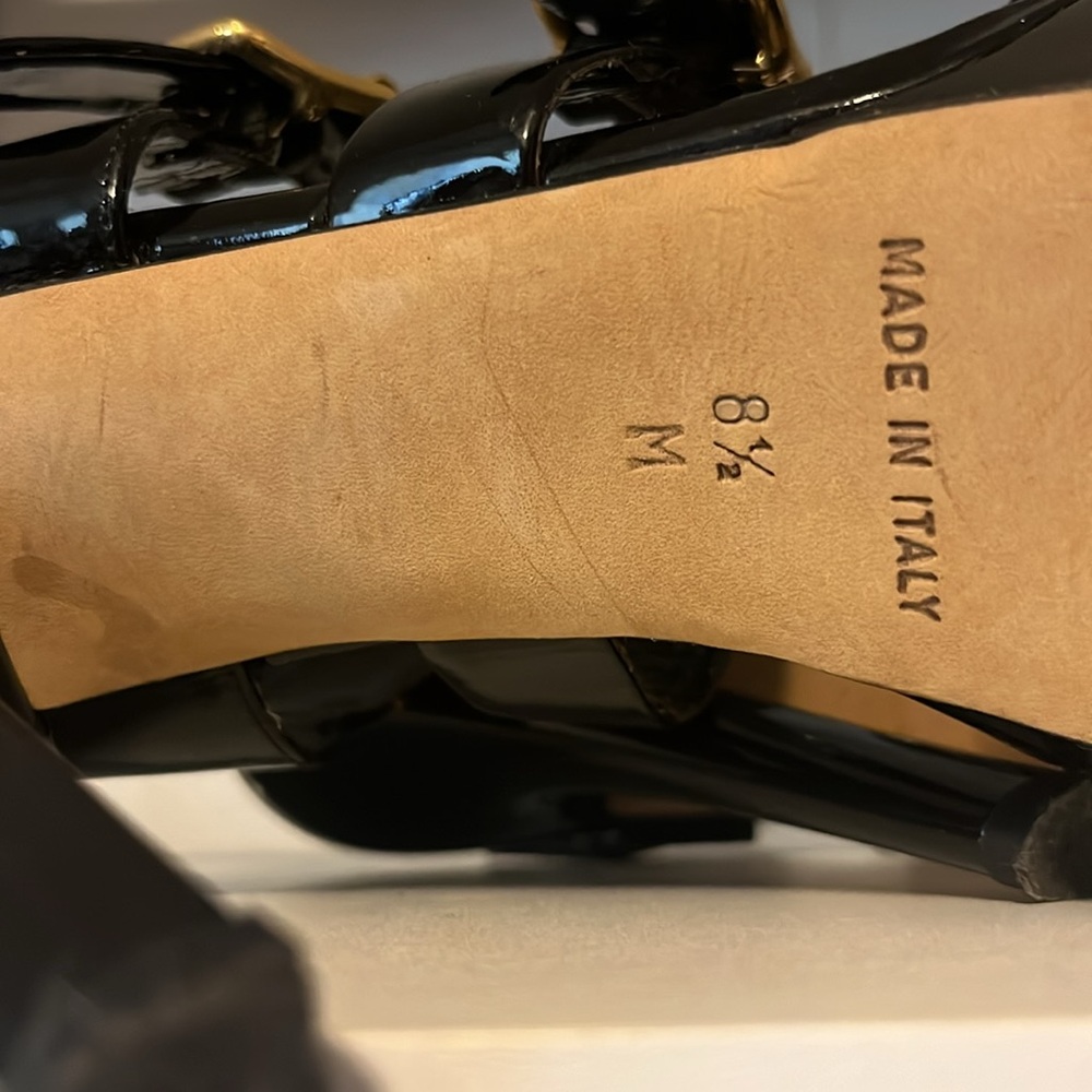 Michael Kors Patent Leather Buckle Heels - Picture 6 of 6